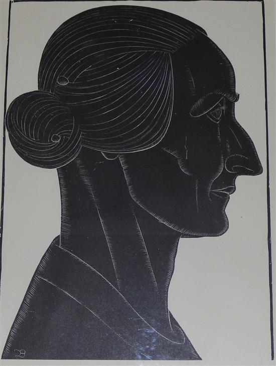 Eric Gill (1882-1940) Mrs Williams, 1924 overall 33 x 25cm